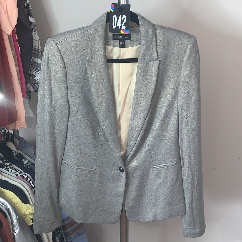 Mango Blazer Gold Shimmer - Picture 2 of 5